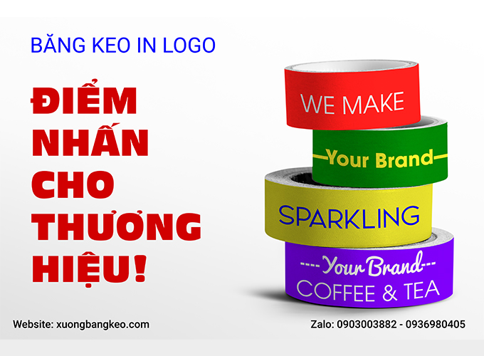 Băng keo in logo – Công cụ quảng cáo sáng tạo và hiệu quả cho doanh nghiệp hiện đại